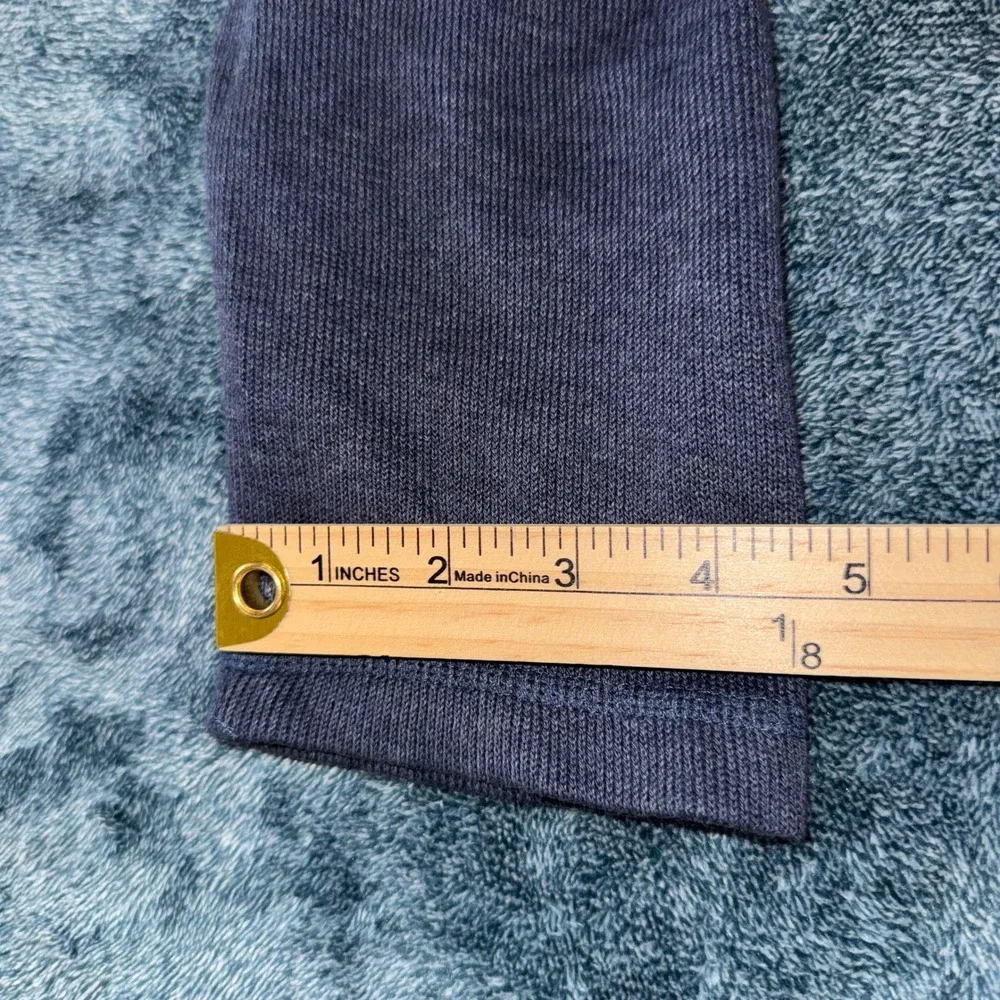 Banana Republic Mens Quarter Zip Pullover Medium Navy Blue 100% Cotton